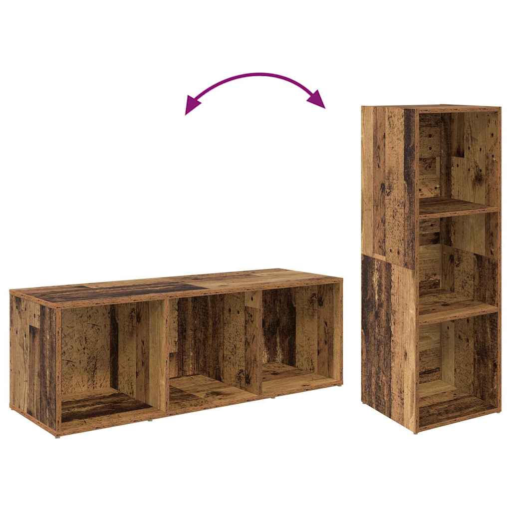 TV szekrény garnitúra 2 pcs Öreg fa 107 x 35 x 37 cm Faanyag