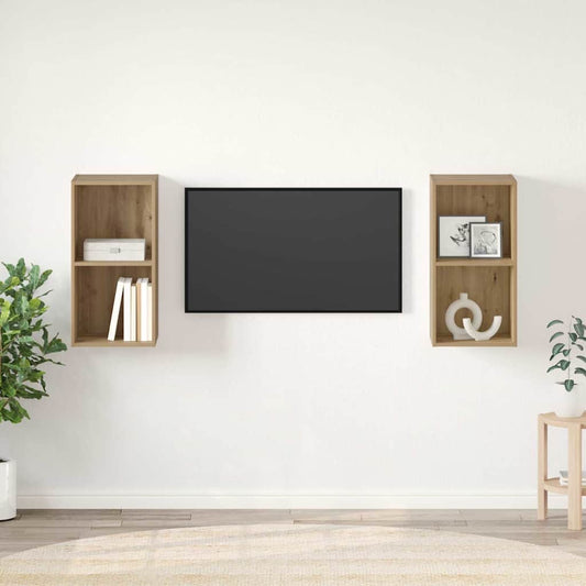TV szekrény garnitúra 2 pcs Artisan tölgy 37 x 37 x 72 cm