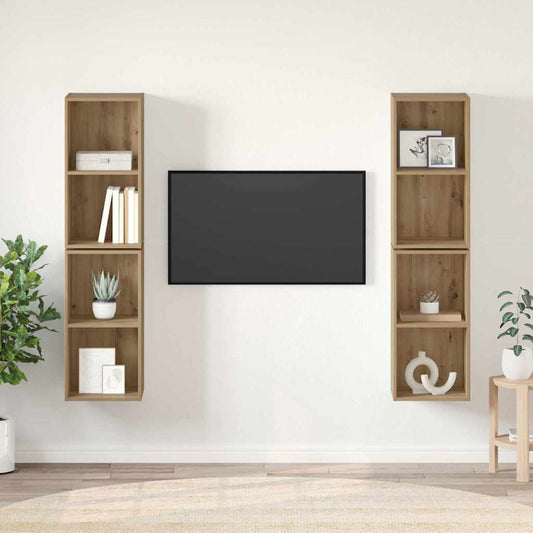 TV szekrény garnitúra 4 pcs Artisan tölgy 37 x 37 x 72 cm