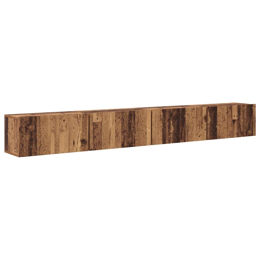 TV szekrény garnitúra 4 pcs Öreg fa 60 x 30 x 30 cm Faanyag