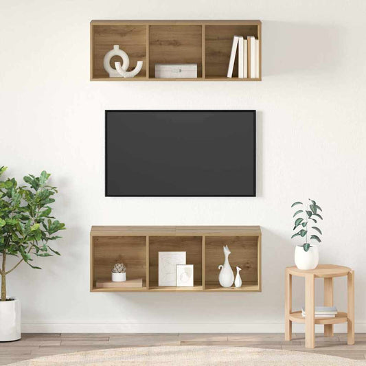 TV szekrény garnitúra 2 pcs Artisan tölgy 37 x 37 x 107 cm