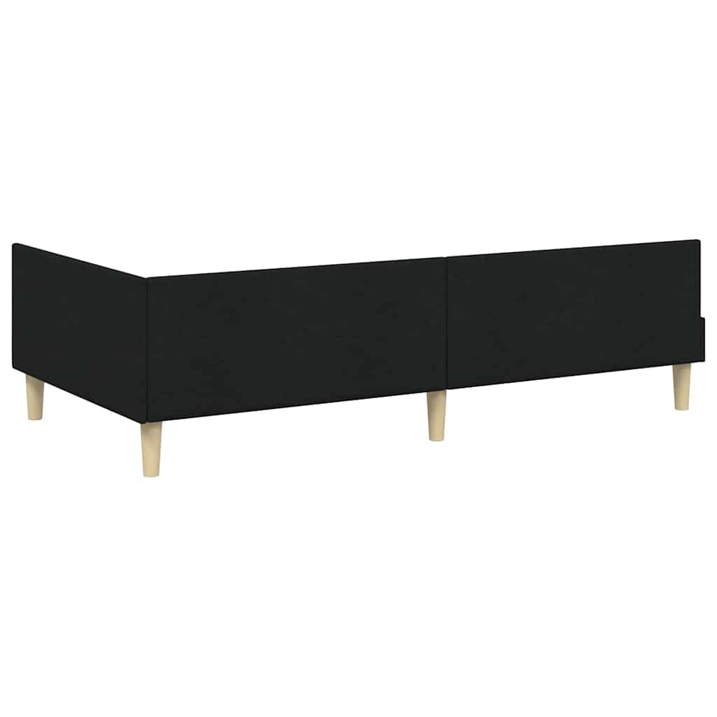 Sarokágy keret Fekete 80 x 200 cm szövet