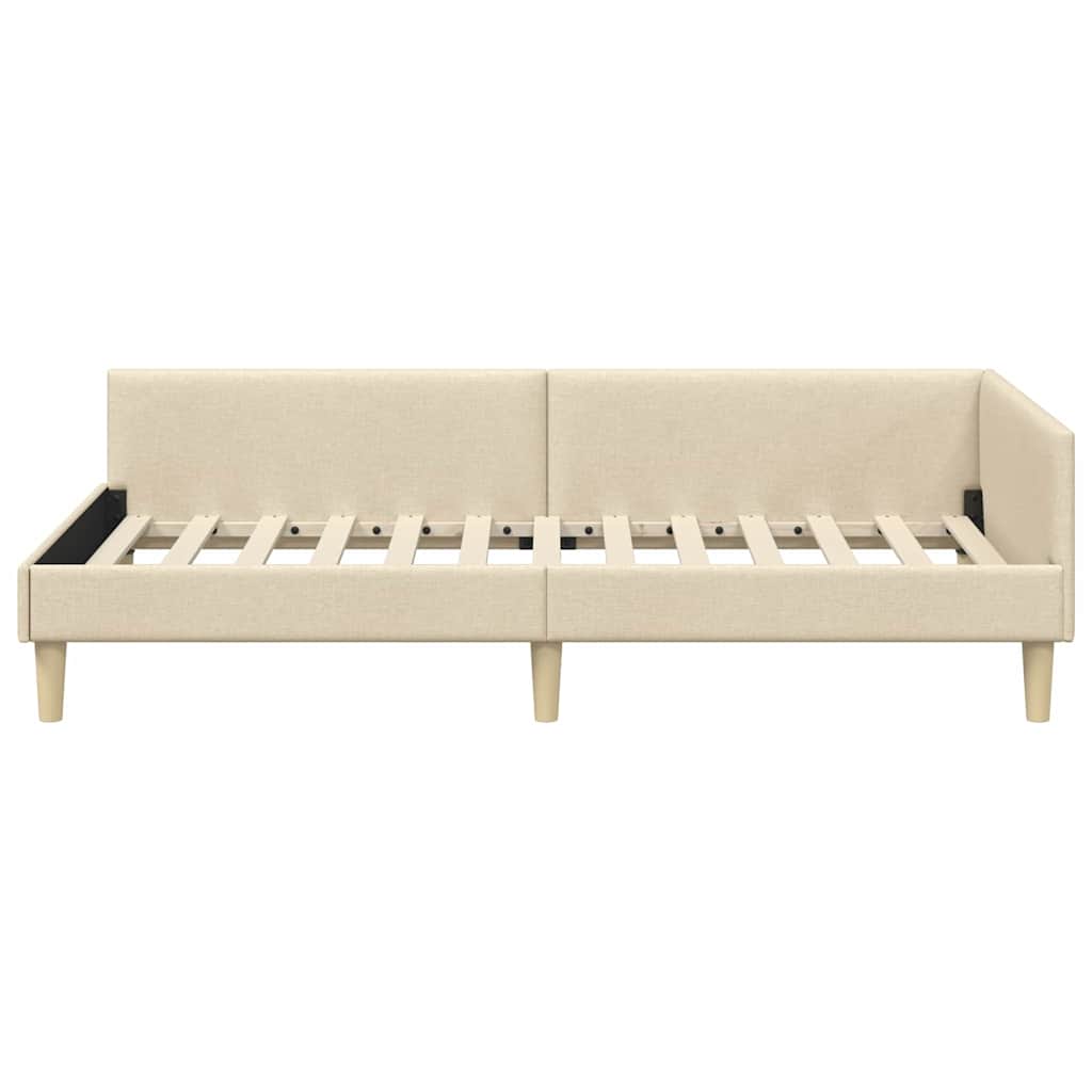 Sarokágy keret Krém 80 x 200 cm szövet