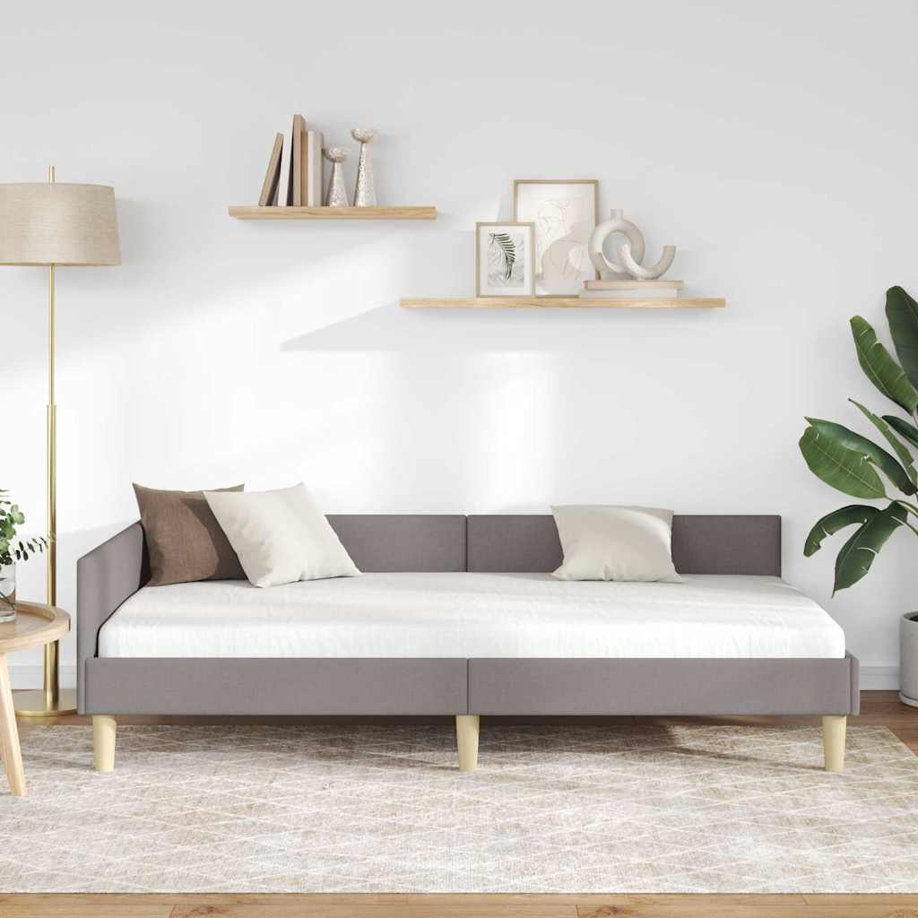 Sarokágy keret Tópszínű 100 x 200 cm szövet