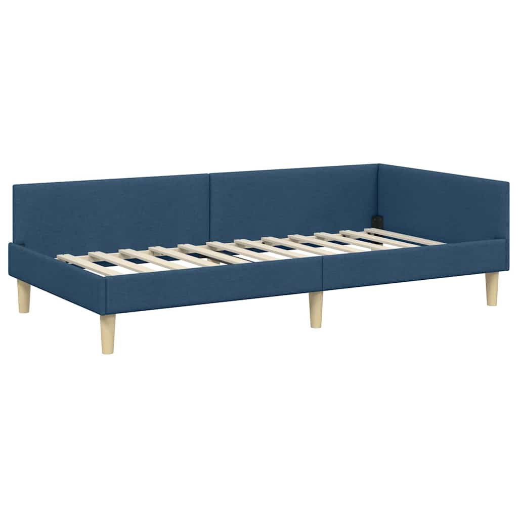 Sarokágy keret Kék 100 x 200 cm szövet