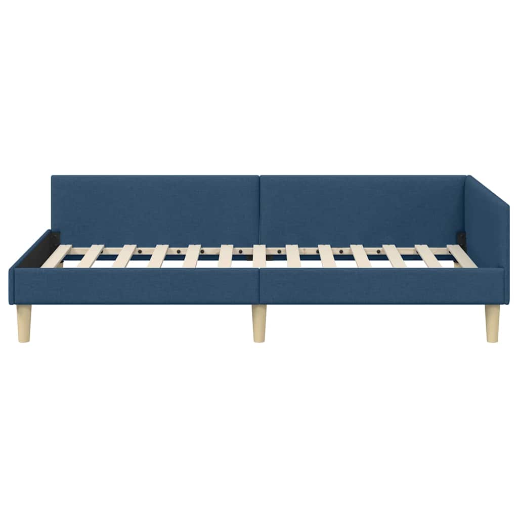 Sarokágy keret Kék 100 x 200 cm szövet