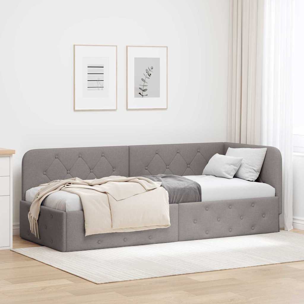 Sarokágy keret Tópszínű 80 x 200 cm szövet