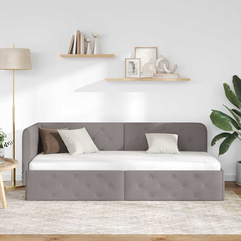 Sarokágy keret Tópszínű 80 x 200 cm szövet