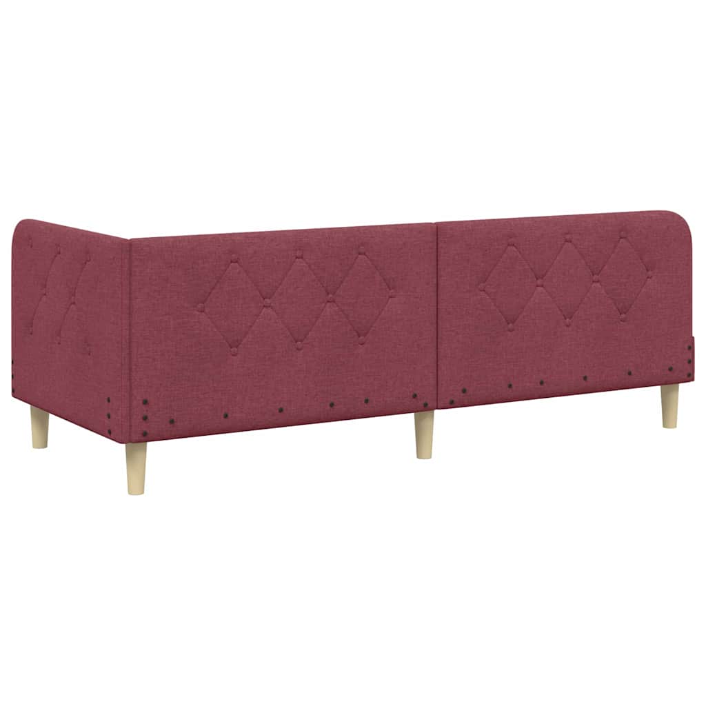 Sarokágy keret Bordó 80 x 200 cm szövet
