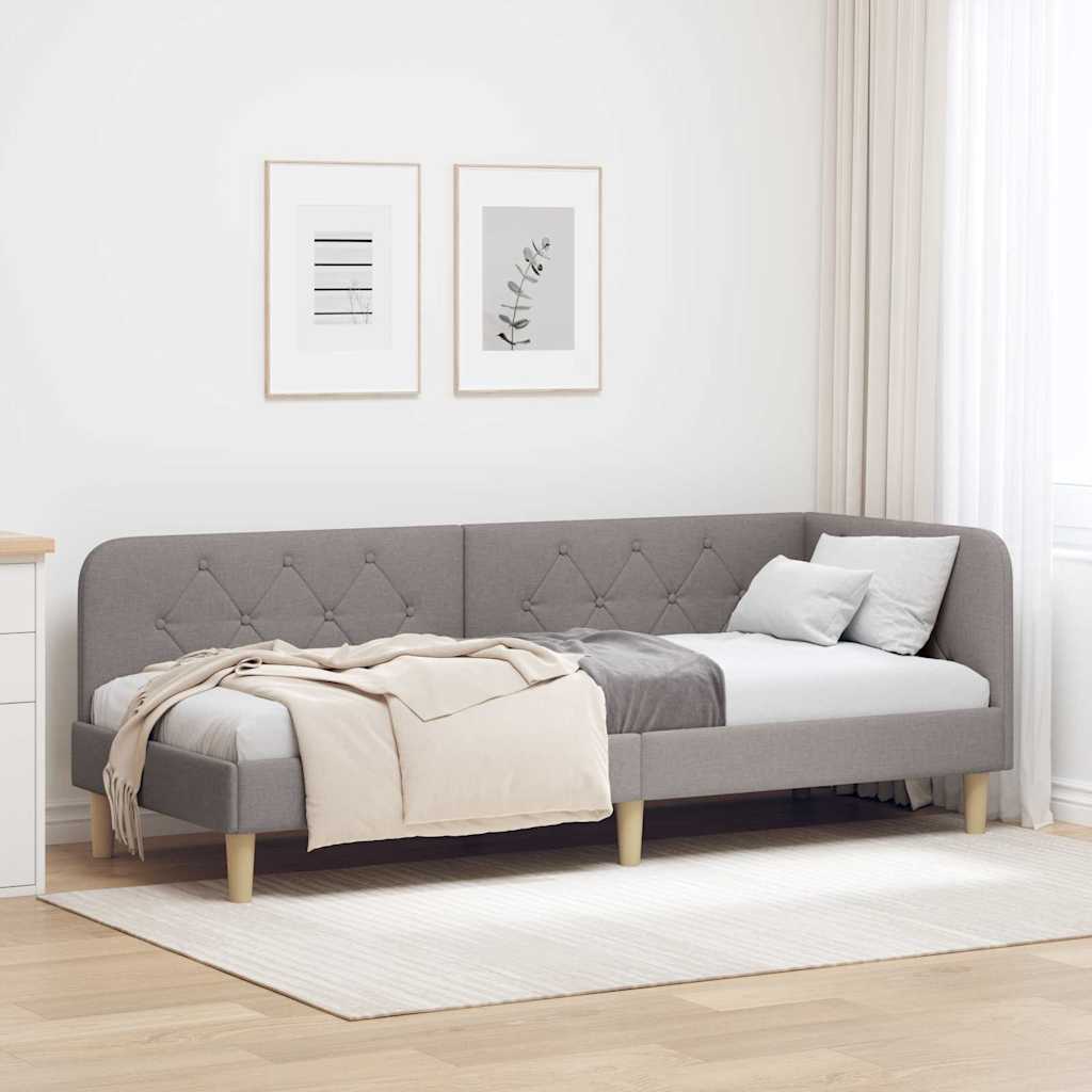 Sarokágy keret Tópszínű 80 x 200 cm szövet