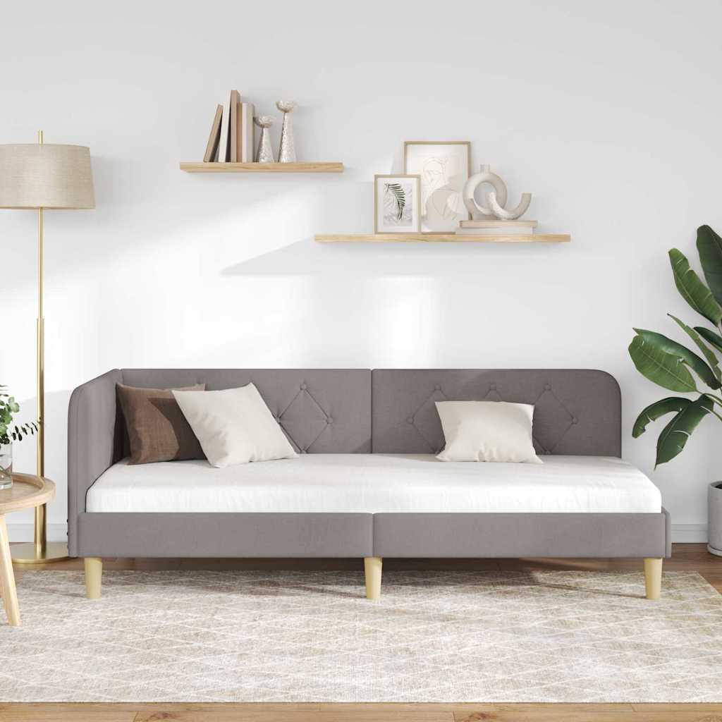 Sarokágy keret Tópszínű 80 x 200 cm szövet