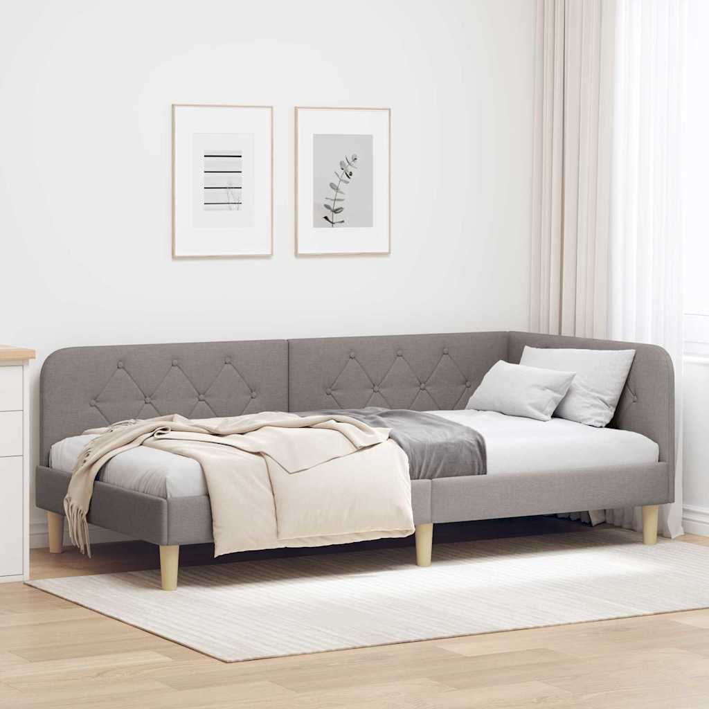 Sarokágy keret Tópszínű 100 x 200 cm szövet