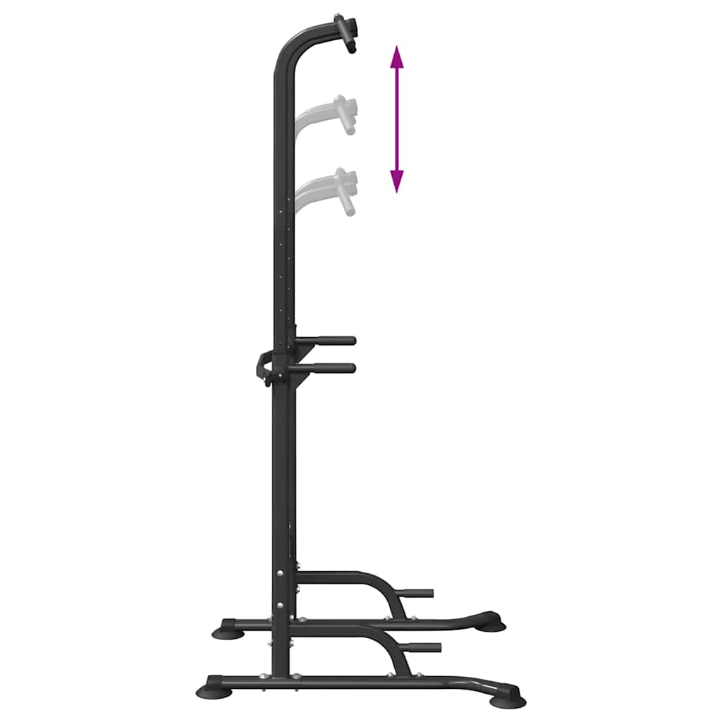 Erőtorony húzódzkodó állomás Fekete 102 x 95 x 210 cm