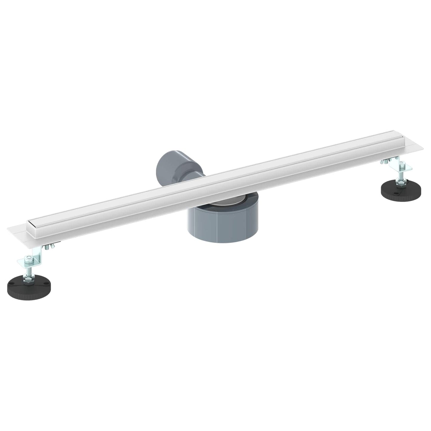 360° zuhany lefolyó vékony modellel Ezüst 60 cm