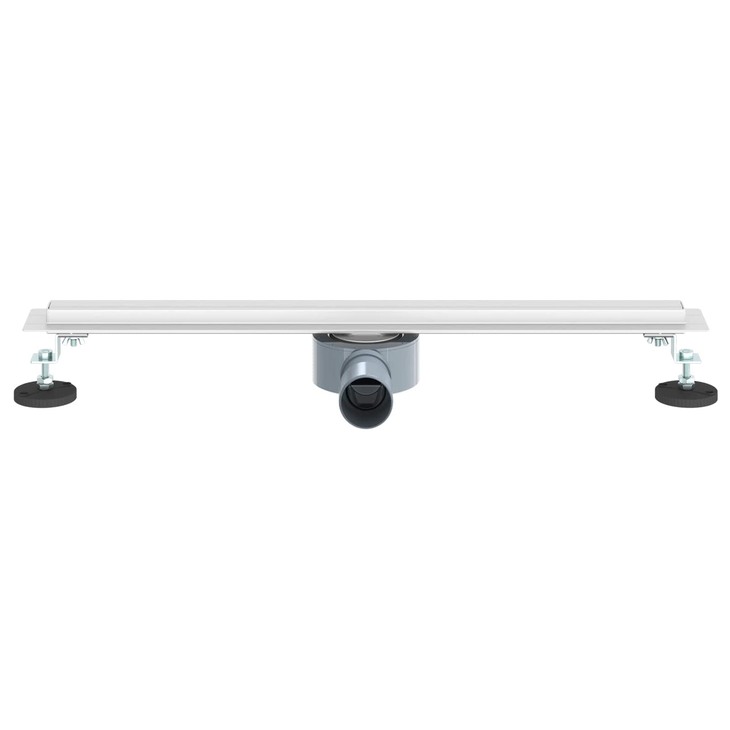 360° zuhany lefolyó vékony modellel Ezüst 60 cm