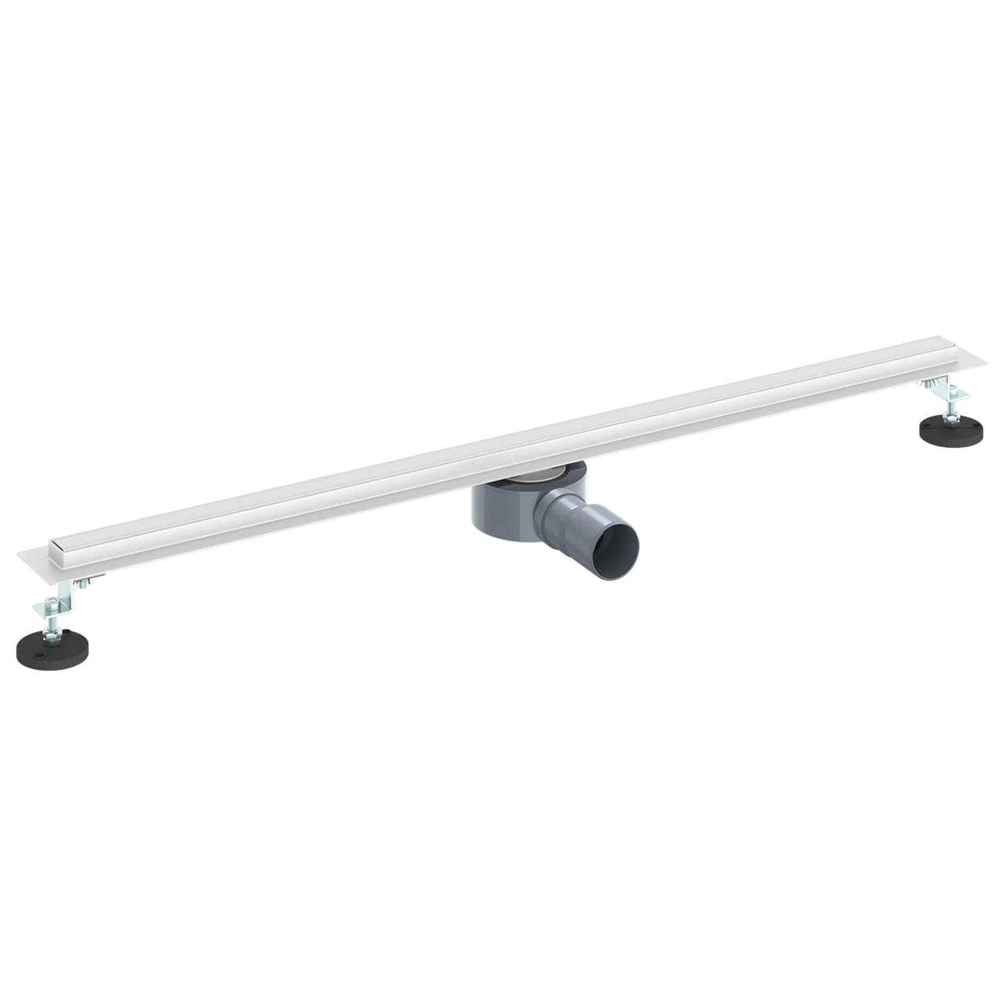 360° zuhany lefolyó vékony modellel Ezüst 90 cm
