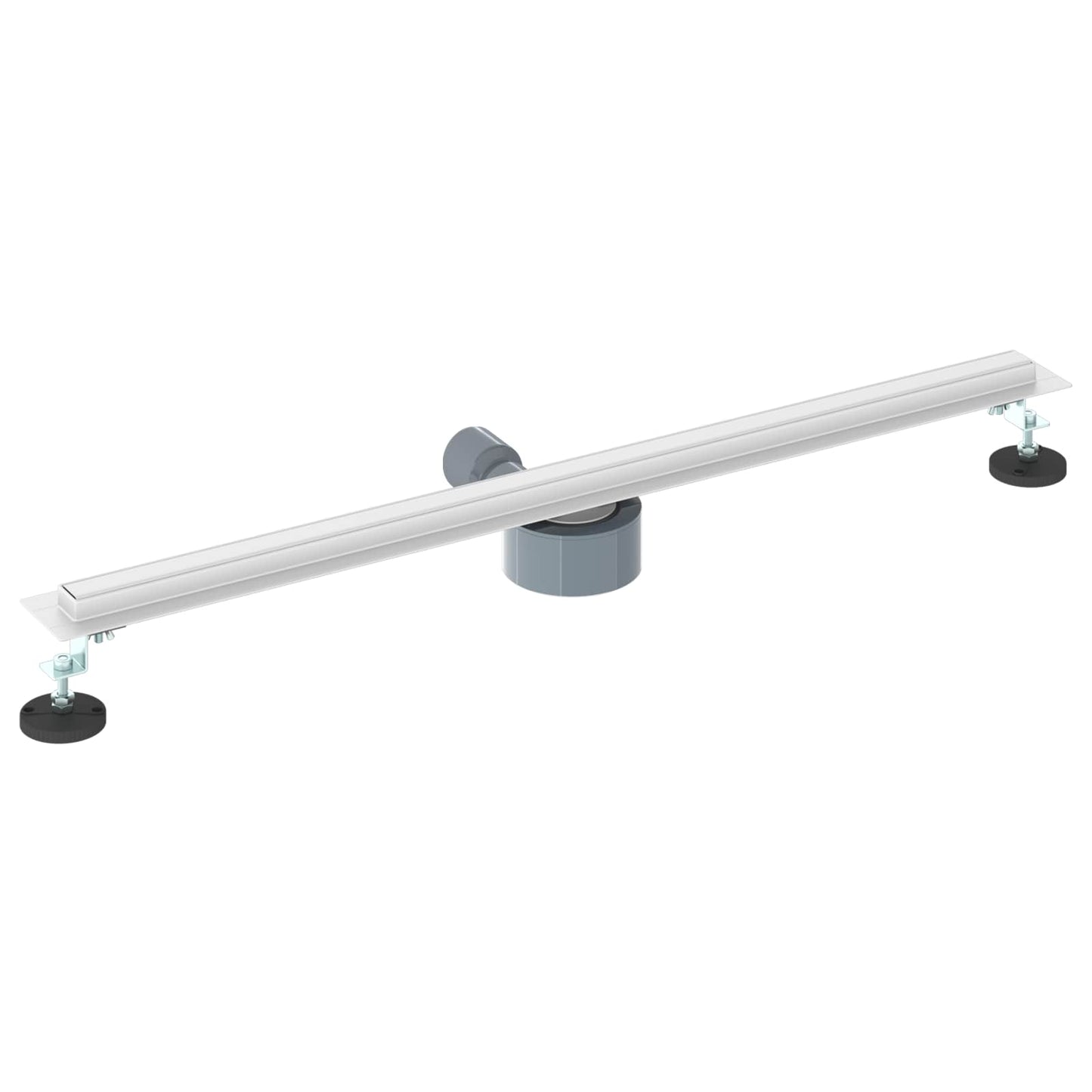 360° zuhany lefolyó vékony modellel Ezüst 80 cm