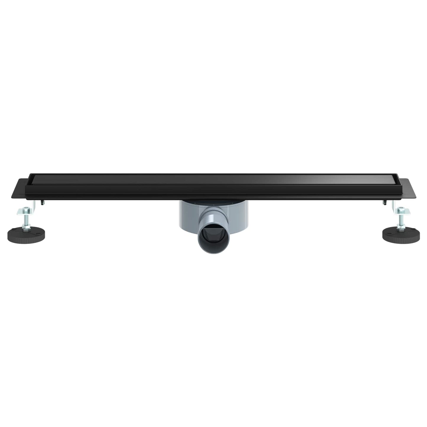 Zuhanycsatorna 2 az 1-ben 360°-os szifonnal Fekete 60 cm