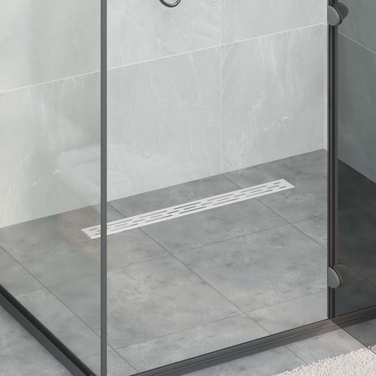 Zuhanylefolyó vonalformával Ezüst 70 cm Rozsdamentes acél 304