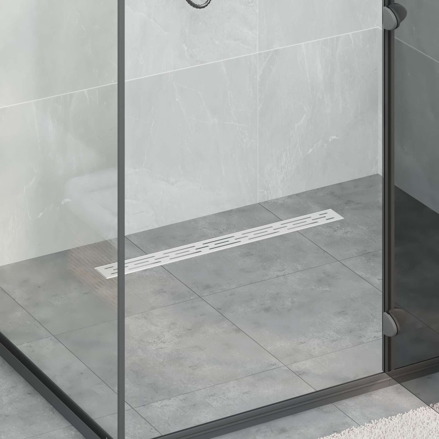 Zuhanylefolyó vonalformával Ezüst 70 cm Rozsdamentes acél 304
