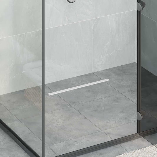 360° zuhany lefolyó vékony modellel Ezüst 50 cm