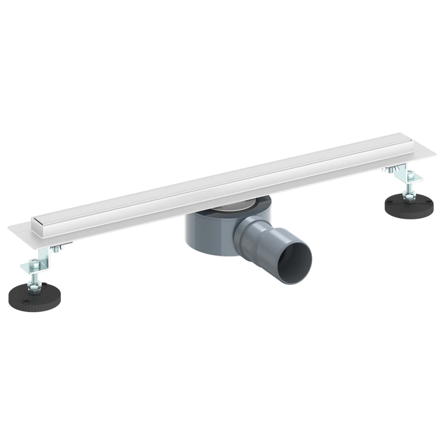 360° zuhany lefolyó vékony modellel Ezüst 50 cm