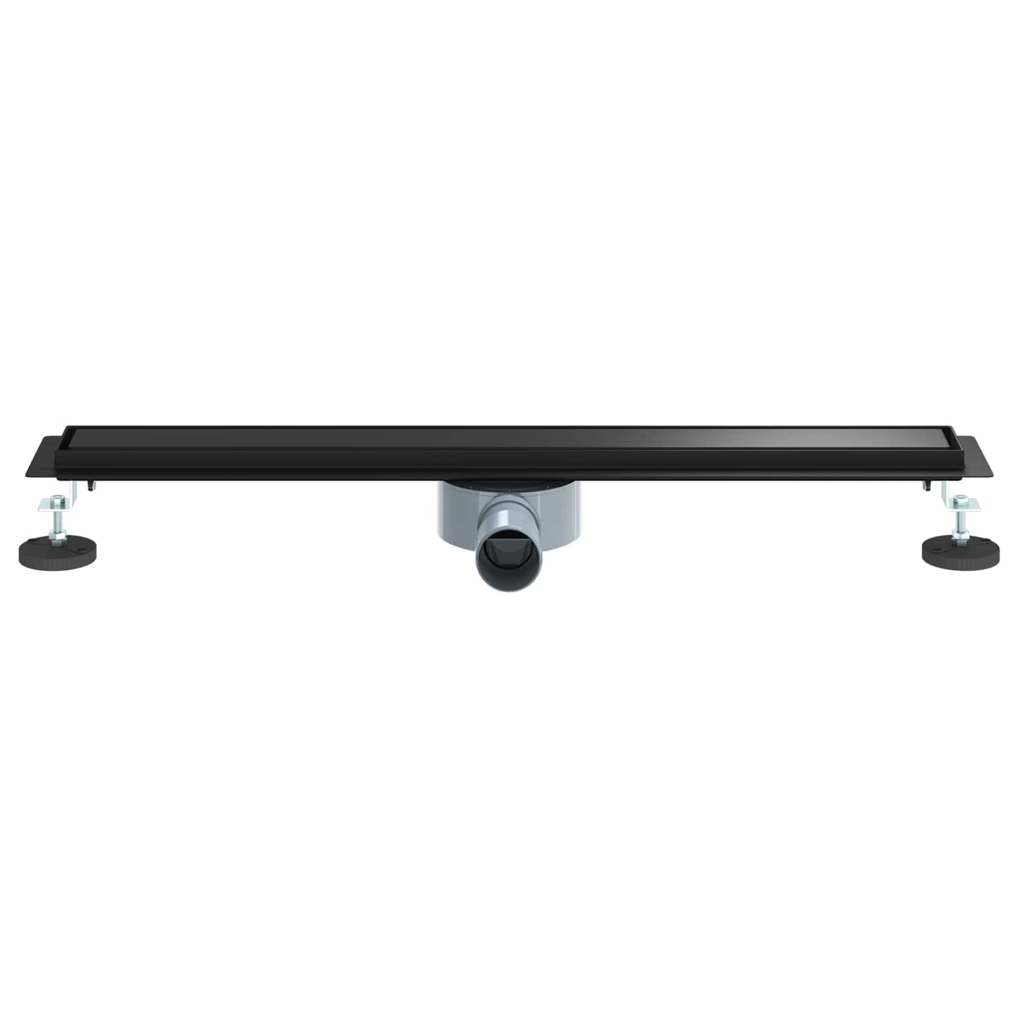 Zuhanycsatorna 2 az 1-ben 360°-os szifonnal Fekete 70 cm