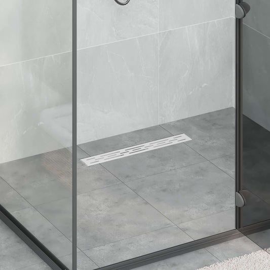 Zuhanylefolyó vonalformával Ezüst 50 cm Rozsdamentes acél 304