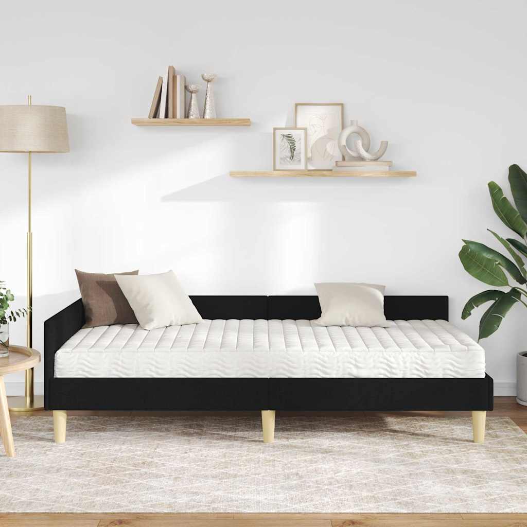 Sarok Ágykeret Matraccal matracmal 2 pcs Zöld szövet