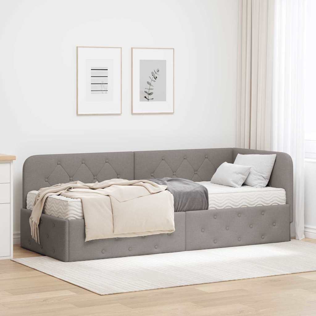 Sarokágy keret Tópszínű 80 x 200 cm szövet