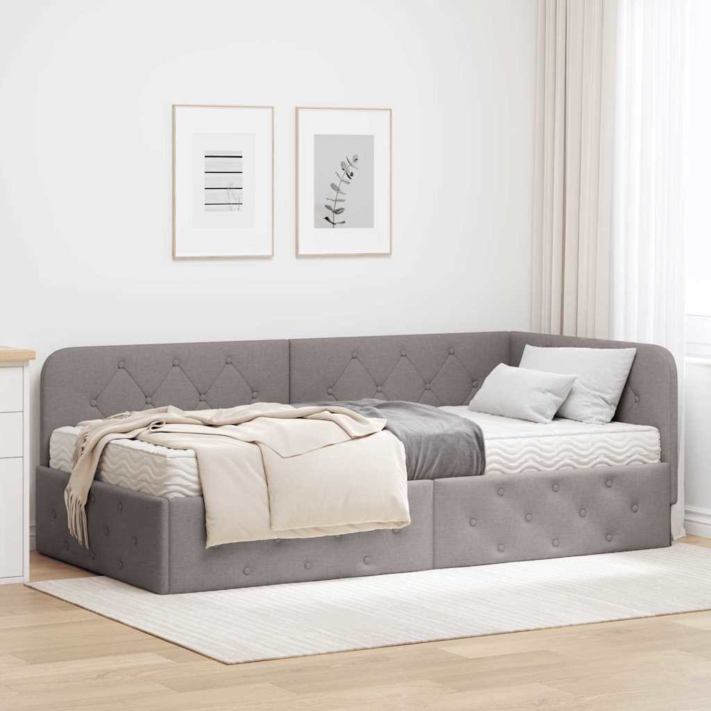 Sarokágy keret Tópszínű 100 x 200 cm szövet
