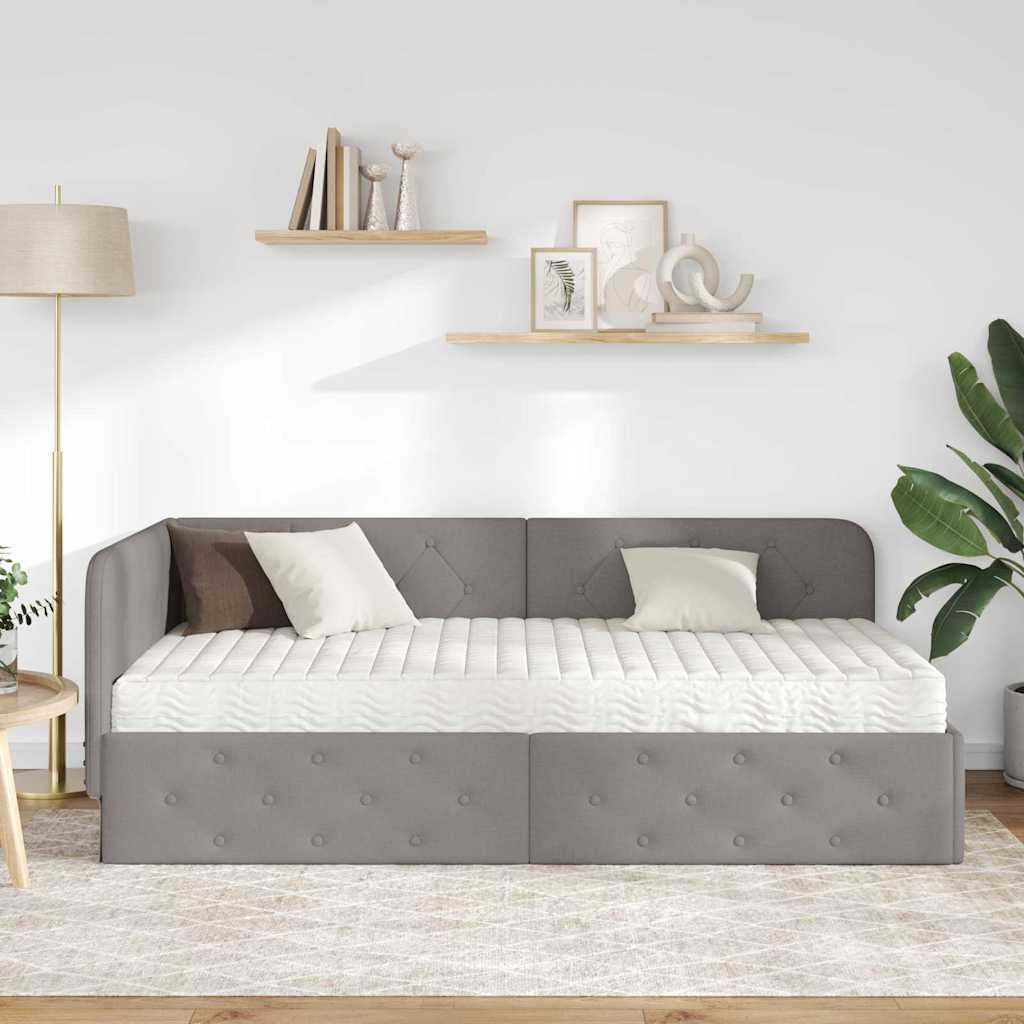 Sarokágy keret Tópszínű 100 x 200 cm szövet