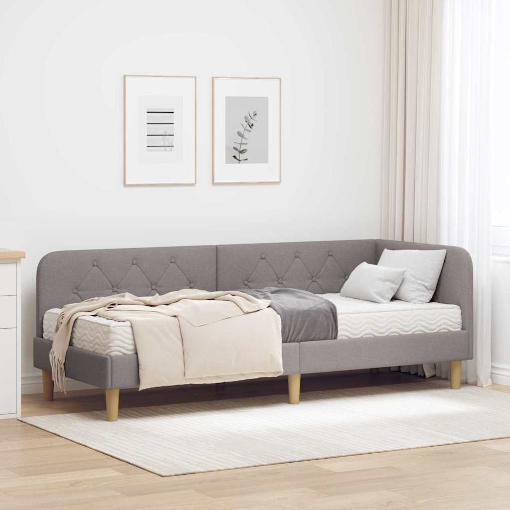 Sarokágy keret Tópszínű 80 x 200 cm szövet