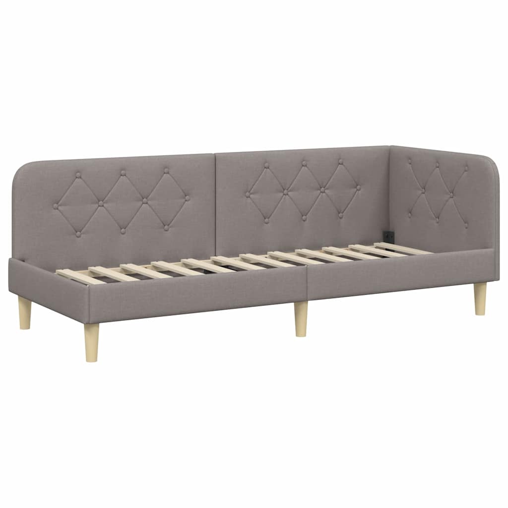 Sarokágy keret Tópszínű 80 x 200 cm szövet