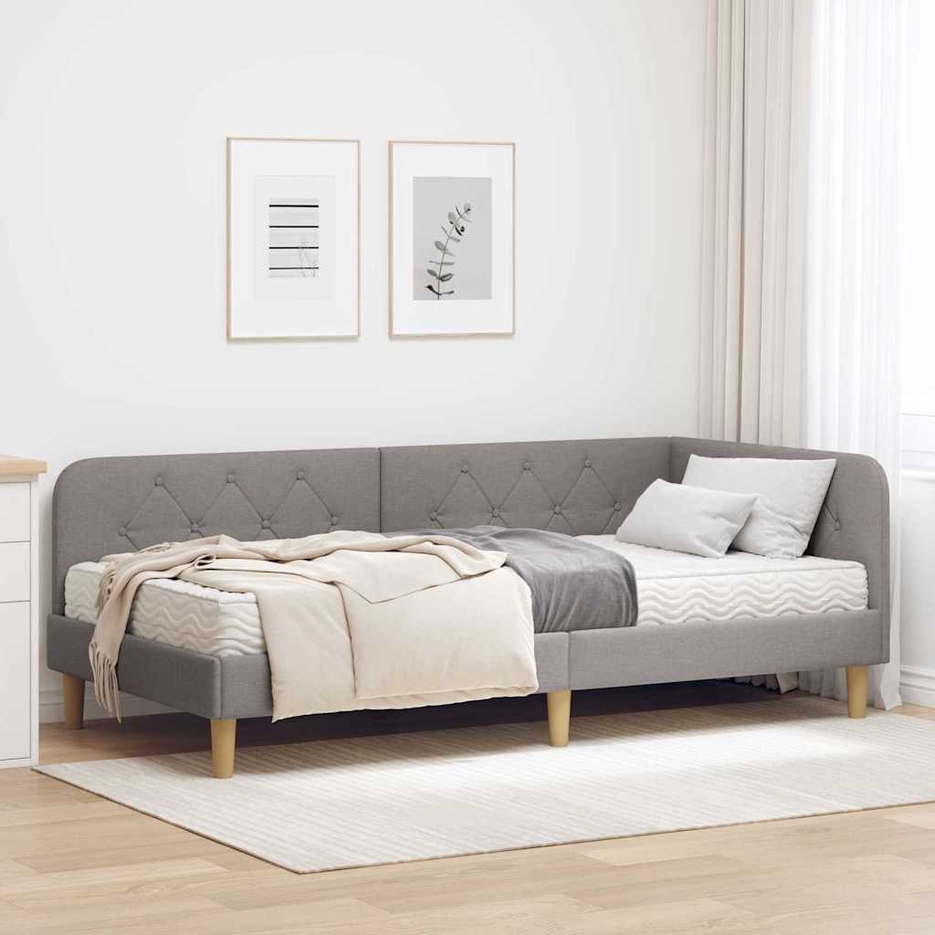 Sarokágy keret Tópszínű 100 x 200 cm szövet