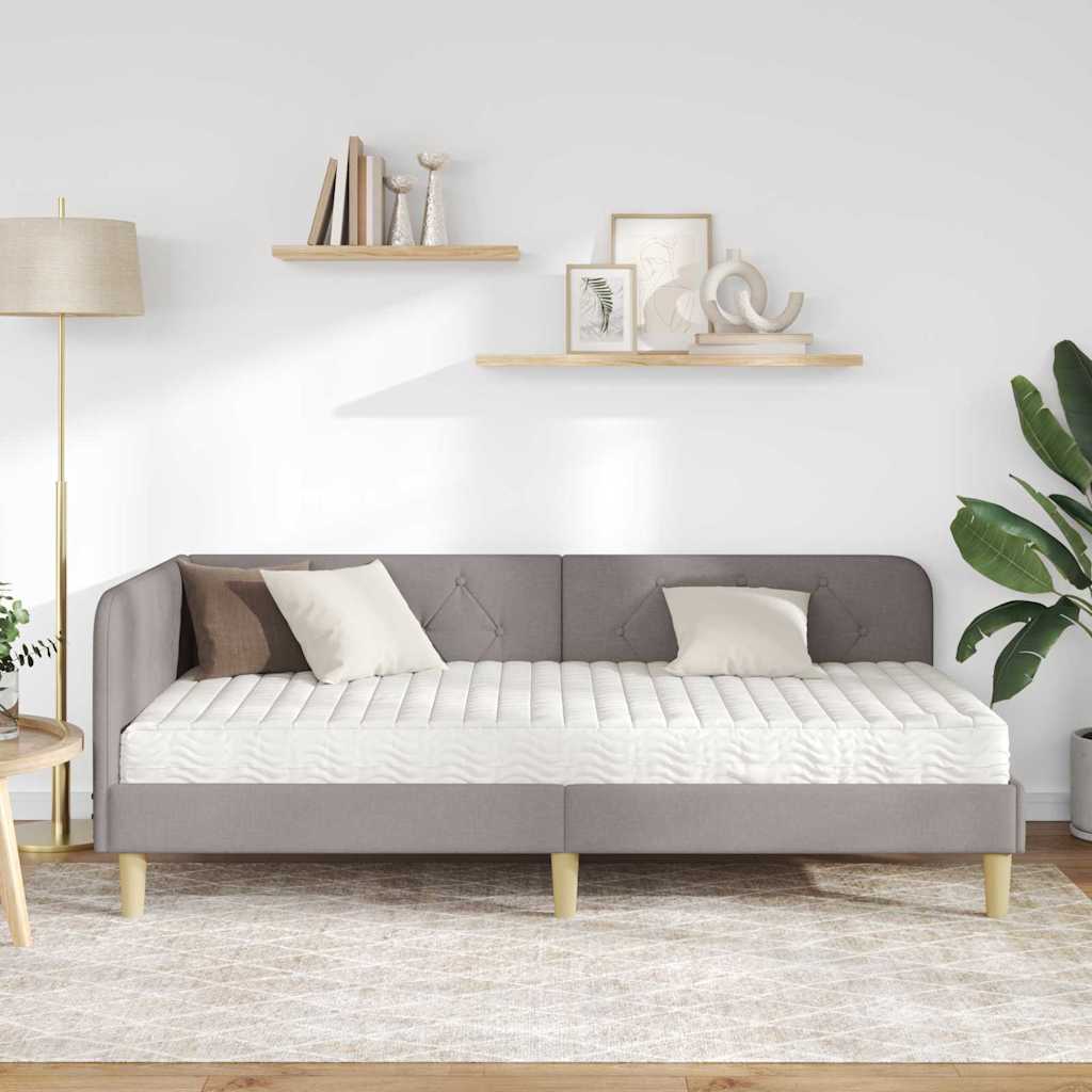 Sarokágy keret Tópszínű 100 x 200 cm szövet