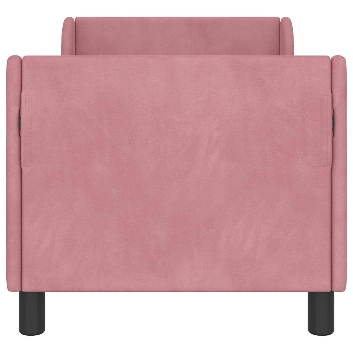 Gyerekágy keret fejtámlával Rózsaszín 70 x 140 cm Bársony