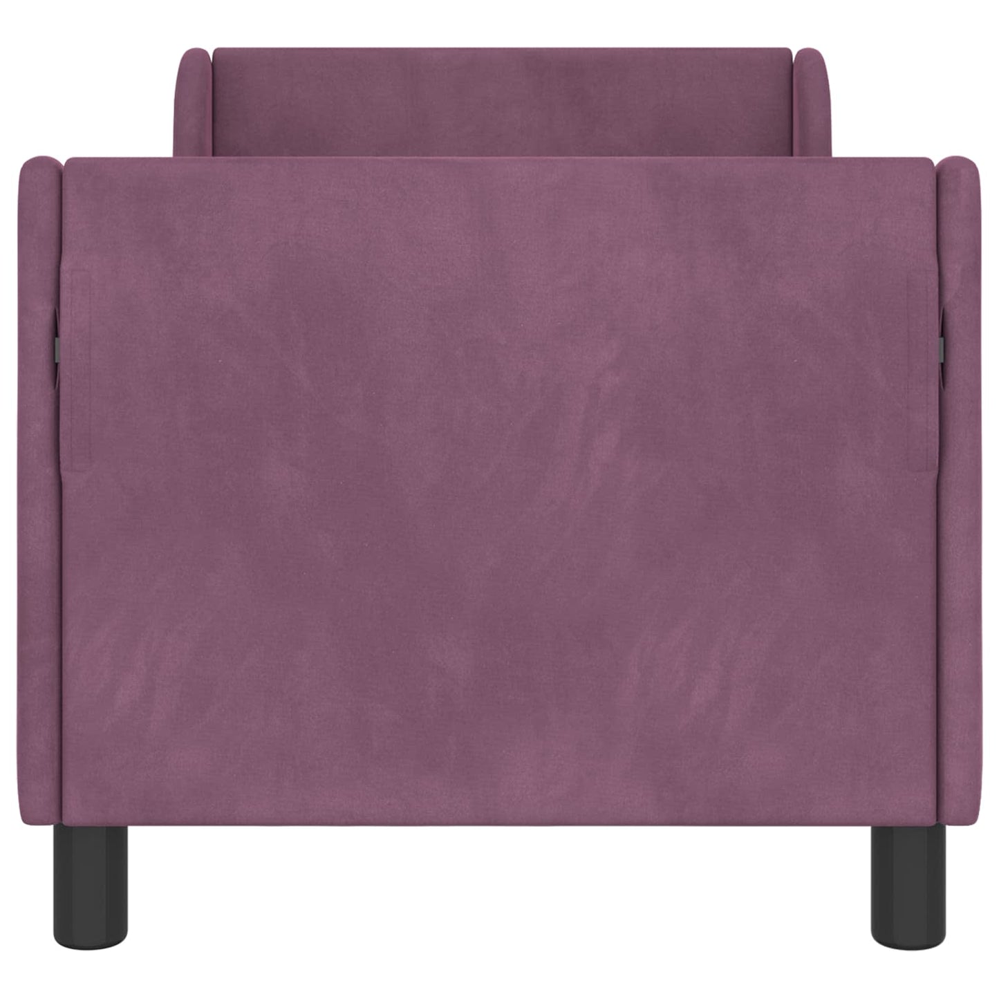 Gyerekágy keret fejtámlával Lila 70 x 140 cm Bársony