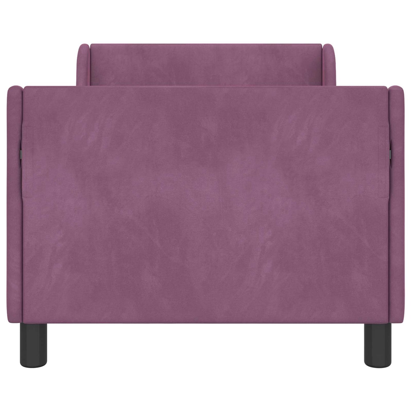 Gyerekágy kerettel fejtámlával Lila 80 x 160 cm Bársony
