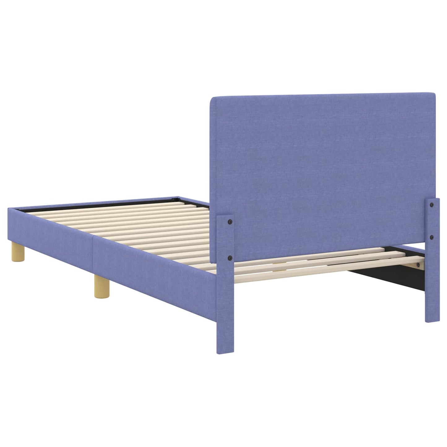 Gyerekágy kerettel fejtámlával Farmerkék 80 x 200 cm szövet