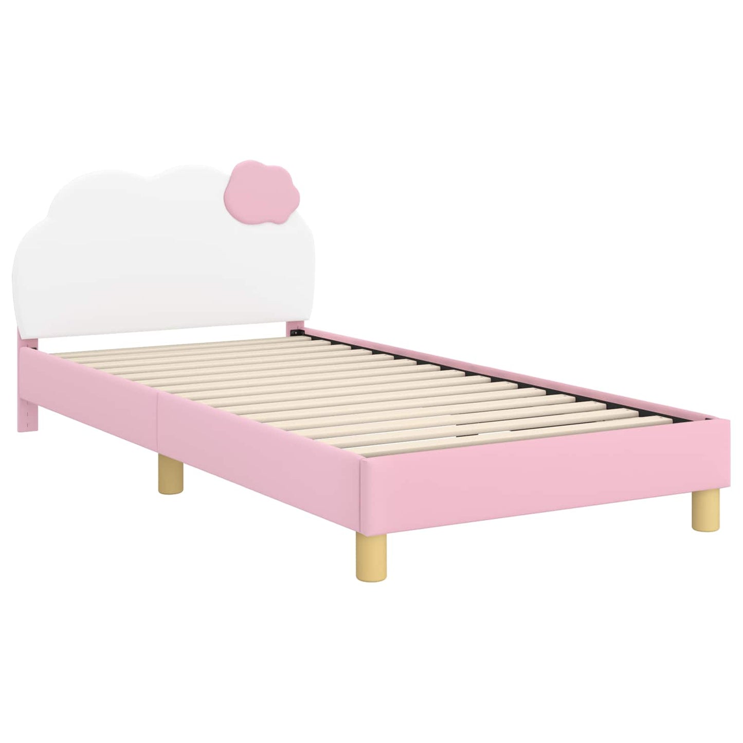 Gyerekágy kerettel Rózsaszín 90 x 190 cm PU