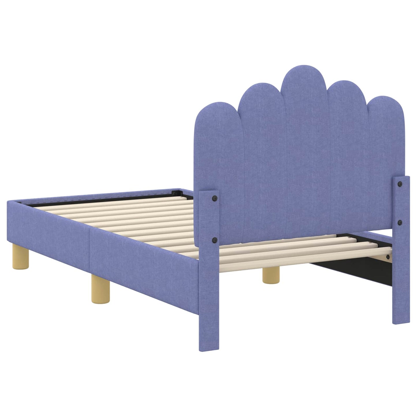 Gyerekágy keret fejtámlával Farmerkék 70 x 140 cm Szövet