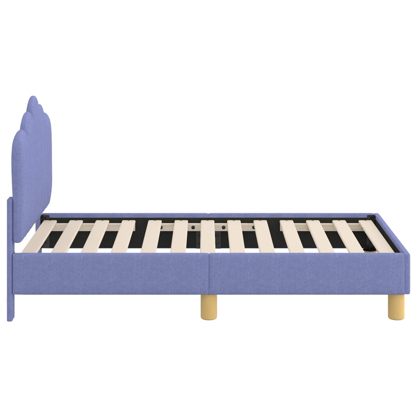 Gyerekágy keret fejtámlával Farmerkék 70 x 140 cm Szövet