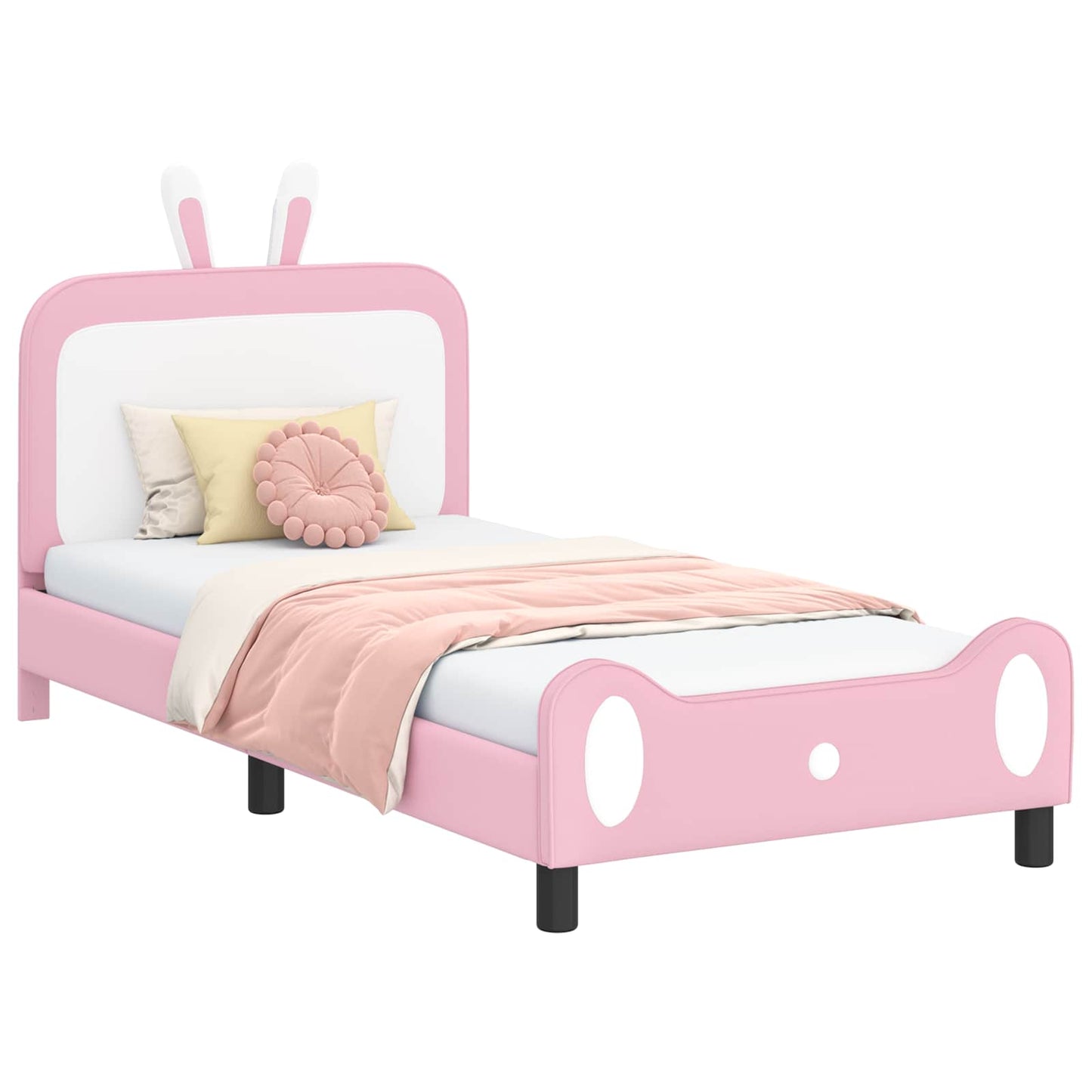 Gyerekágy kerettel Rózsaszín 80 x 200 cm PU