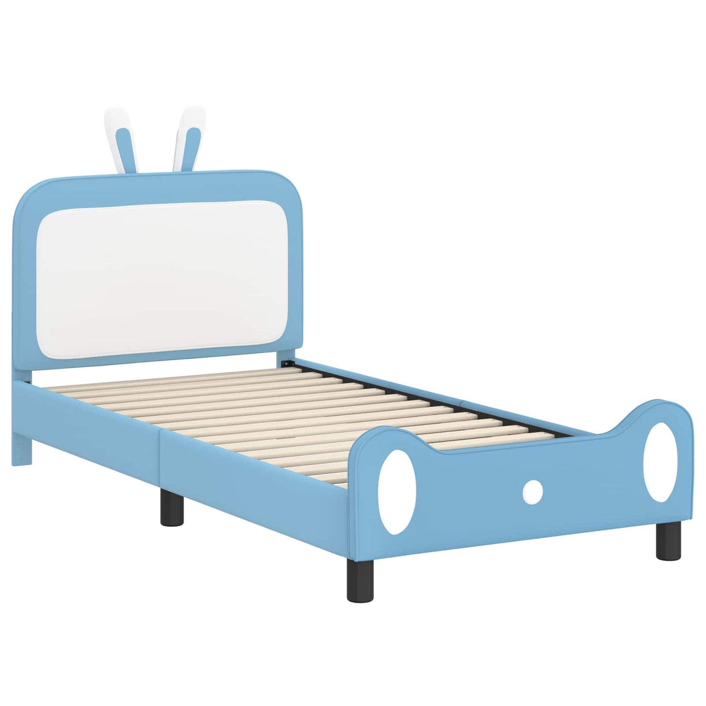 Gyerekágy kerettel Kék 80 x 200 cm PU