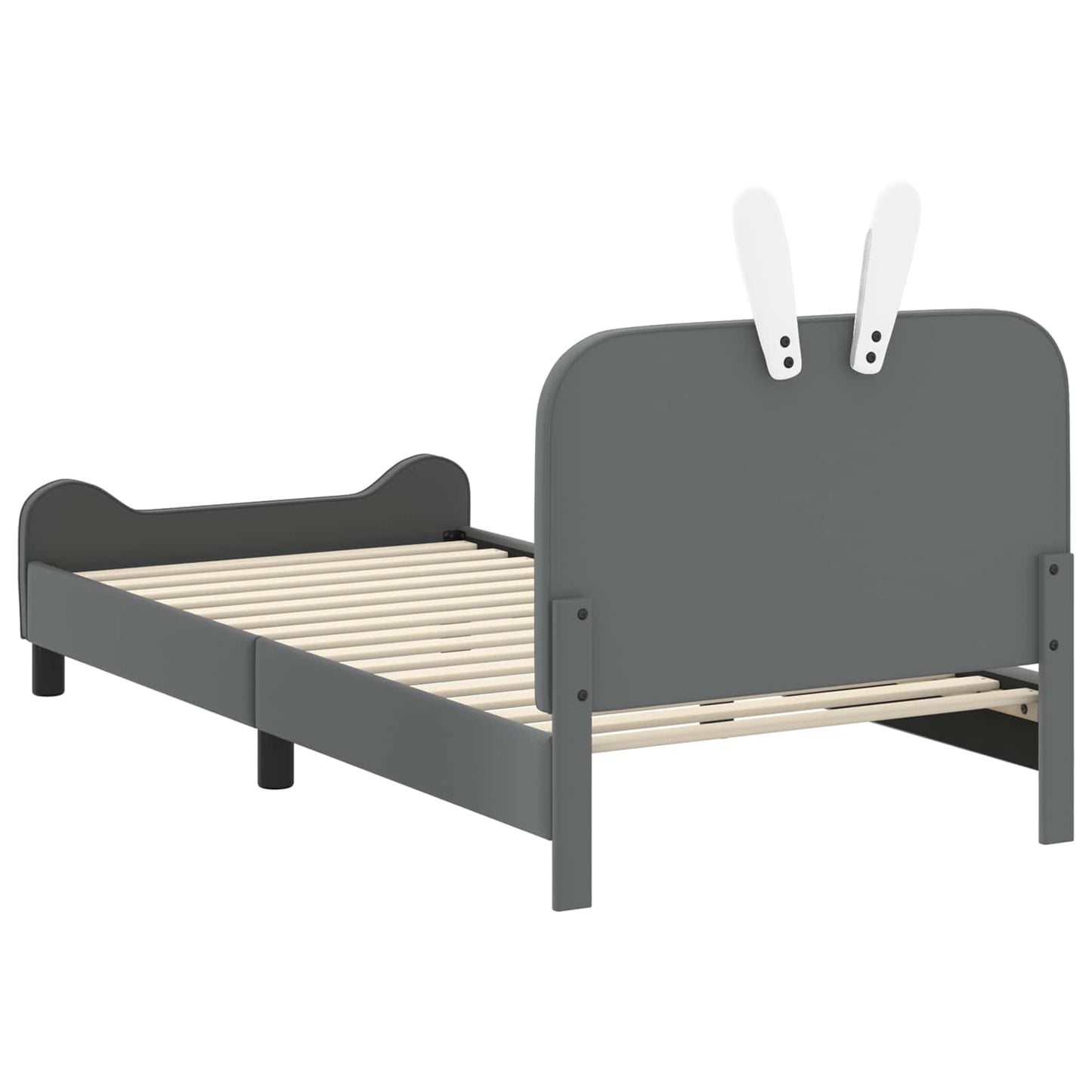 Gyerekágy kerettel Világosszürke 80 x 200 cm PU