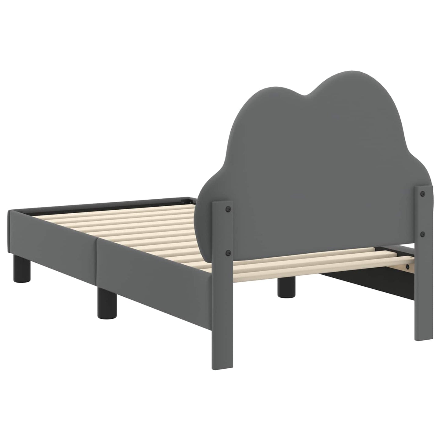 Gyerekágy keret fejtámlával Világosszürke 70 x 140 cm PU