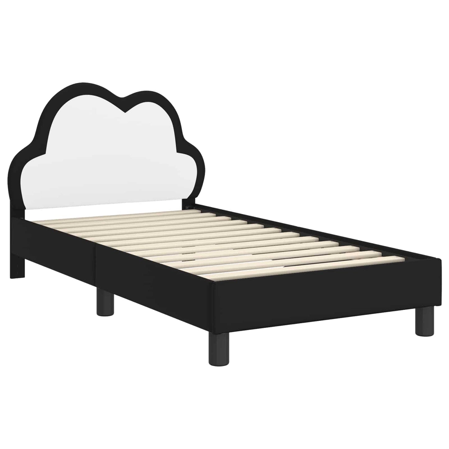 Gyerekágy kerettel Fekete 80 x 160 cm PU
