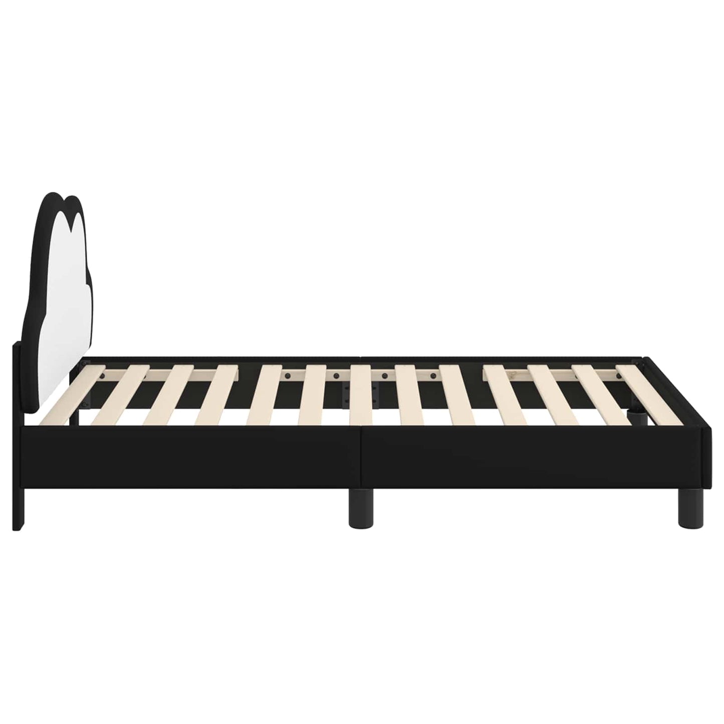 Gyerekágy kerettel Fekete 80 x 160 cm PU