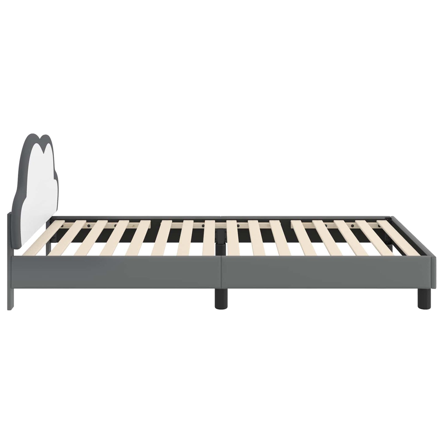 Gyerekágy kerettel Világosszürke 80 x 200 cm PU